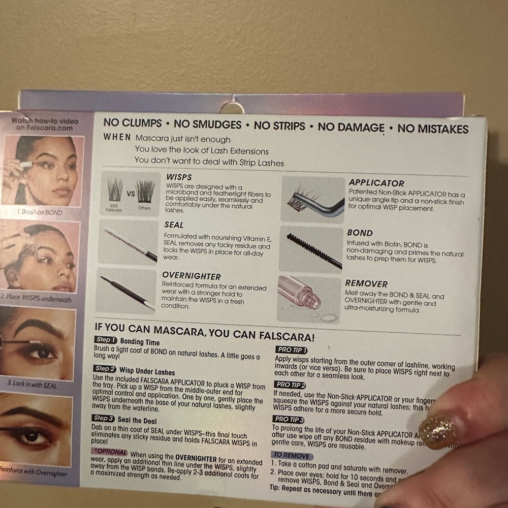 Kiss Falscara Lash Extensions Kit - White, Purple, Teal - Picture 2 of 2
